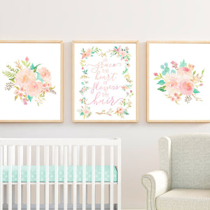 Floral Whimsy Collection - With Grace In Her Heart - Instant Download